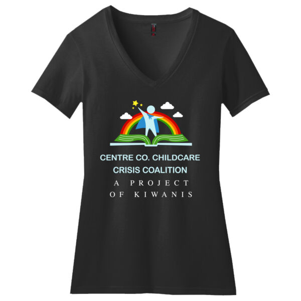 CCCCC - Women's Perfect Blend ® CVC V Neck Tee Thumbnail